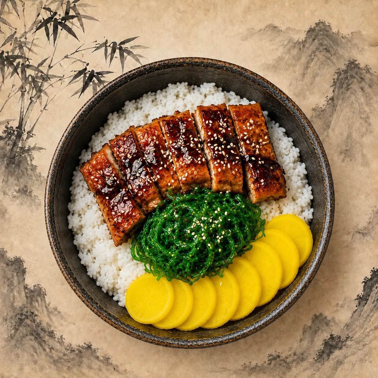 Grilled Eel Bowl at Bowl & Crunch