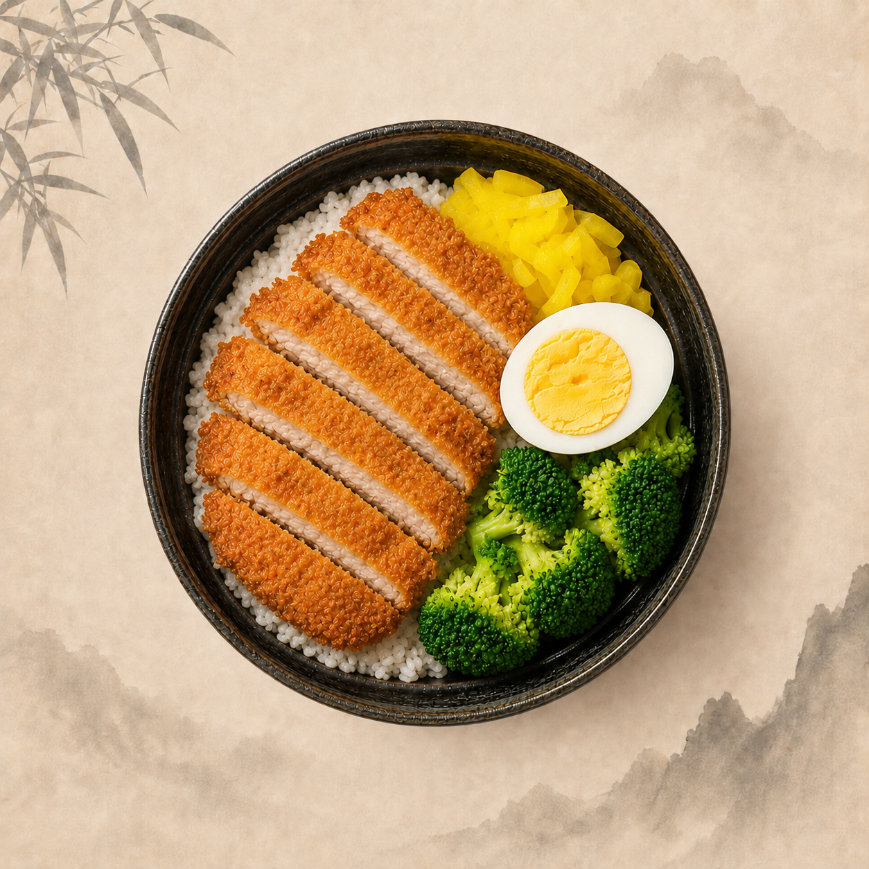 Golden Pork Cutlet Bowl at Bowl & Crunch