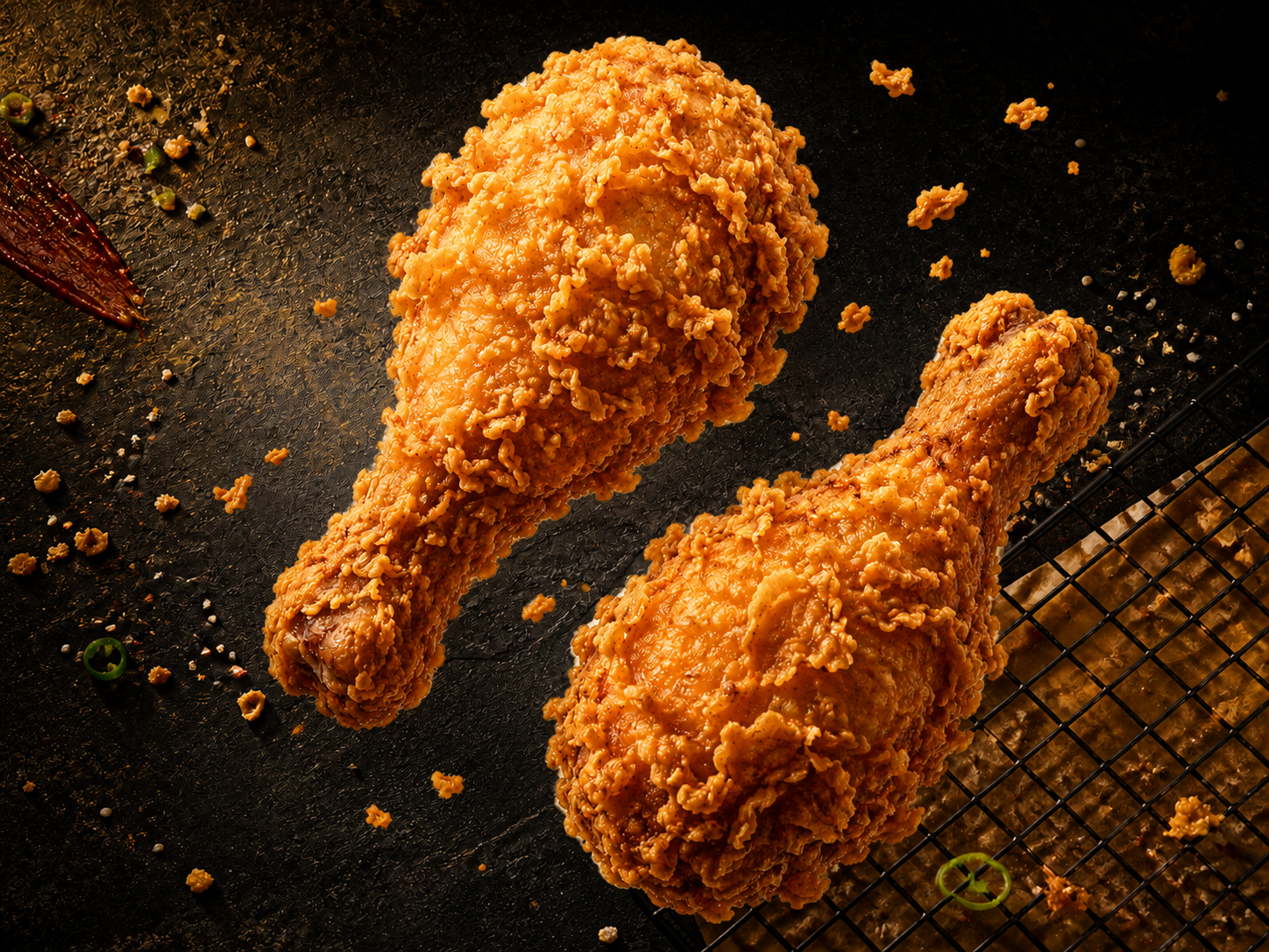 Fried Chicken Drumsticks at Bowl & Crunch